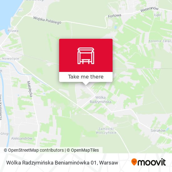 Карта Wólka Radzymińska Beniaminówka 01