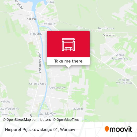 Nieporęt Pęczkowskiego 01 map