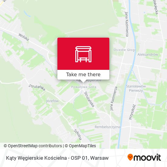 Карта Kąty Węgierskie Kościelna-Osp