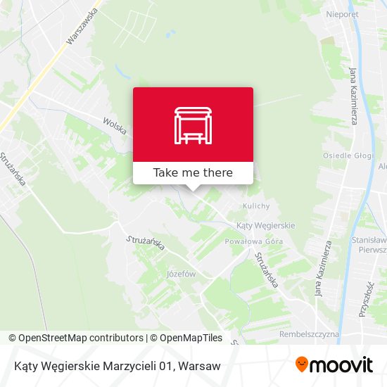 Карта Kąty Węgierskie Marzycieli 01