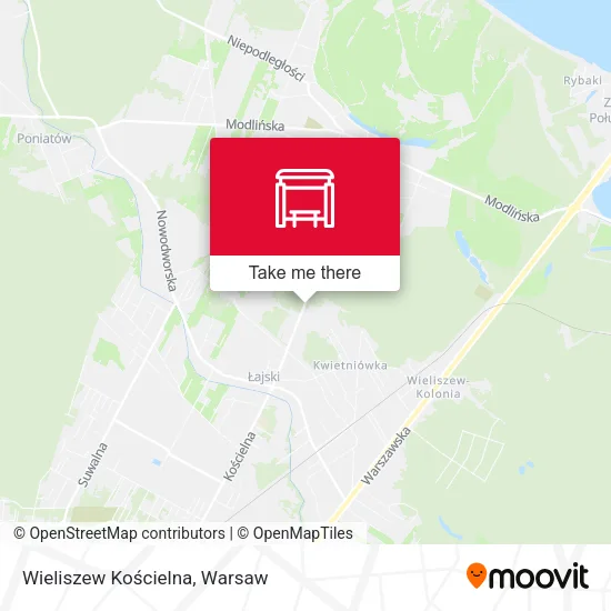 Карта Wieliszew Kościelna