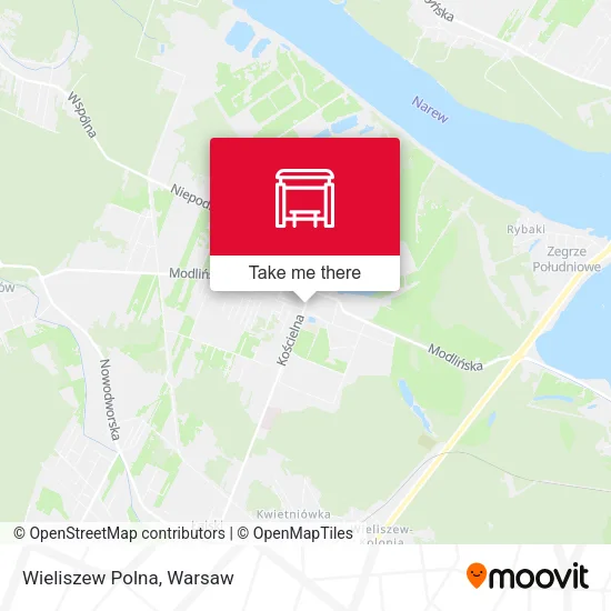 Карта Wieliszew Polna