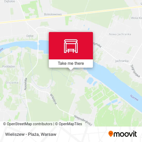 Wieliszew - Plaża map