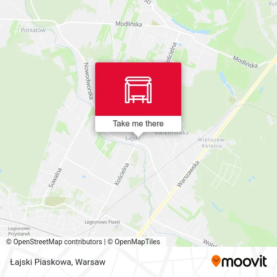 Карта Łajski Piaskowa