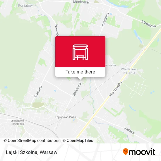Карта Łajski Szkolna
