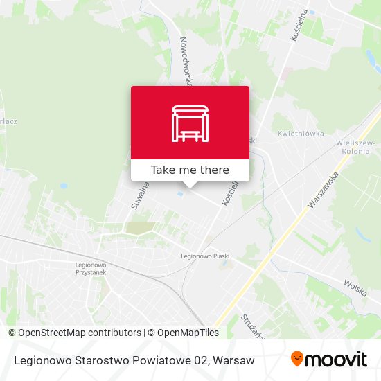 Legionowo Starostwo Powiatowe map