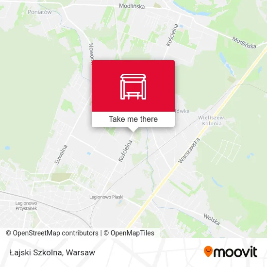 Карта Łajski Szkolna