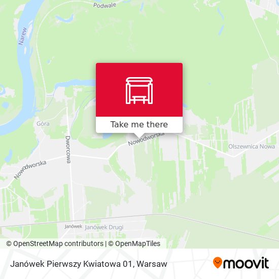 Карта Janówek Pierwszy Kwiatowa