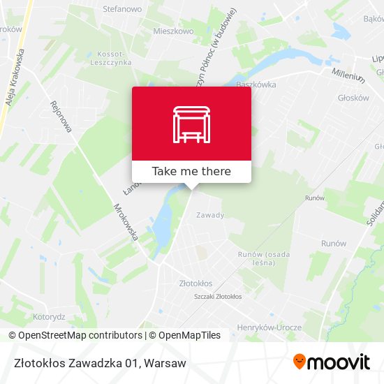 Złotokłos Zawadzka map