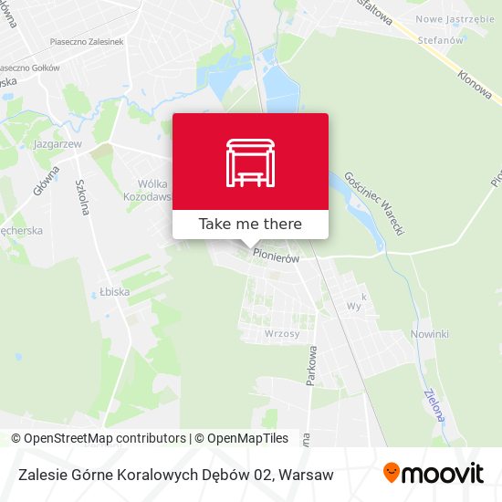 Zalesie Górne Koralowych Dębów 02 map