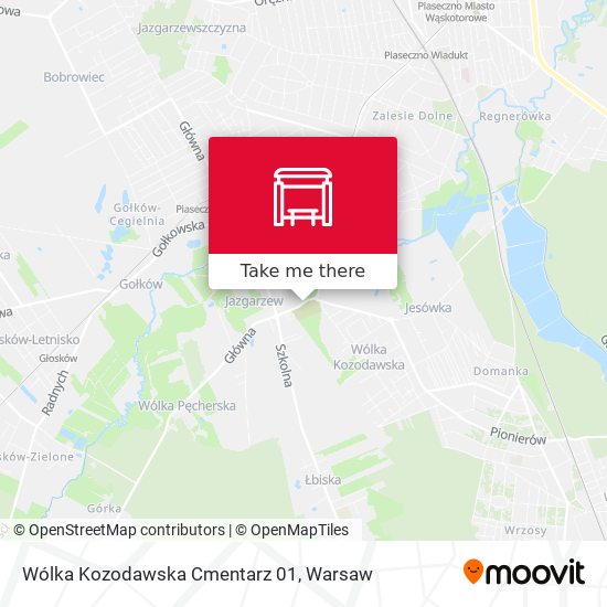 Карта Wólka Kozodawska Cmentarz