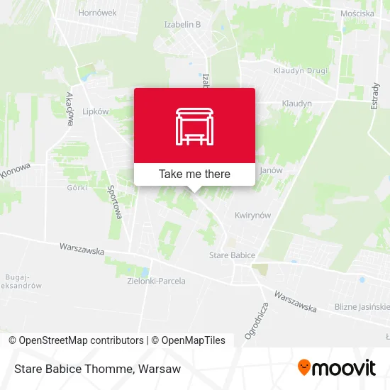 Карта Stare Babice Thomme