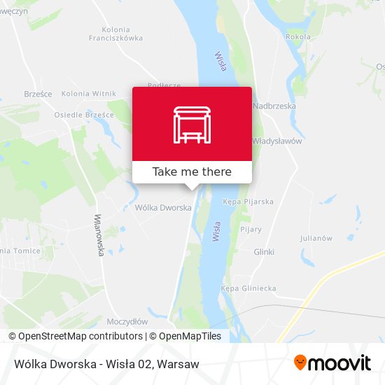 Wólka Dworska - Wisła 02 map