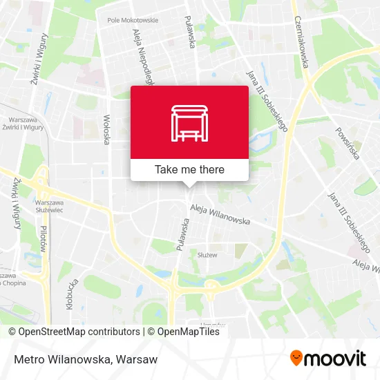 Карта Metro Wilanowska