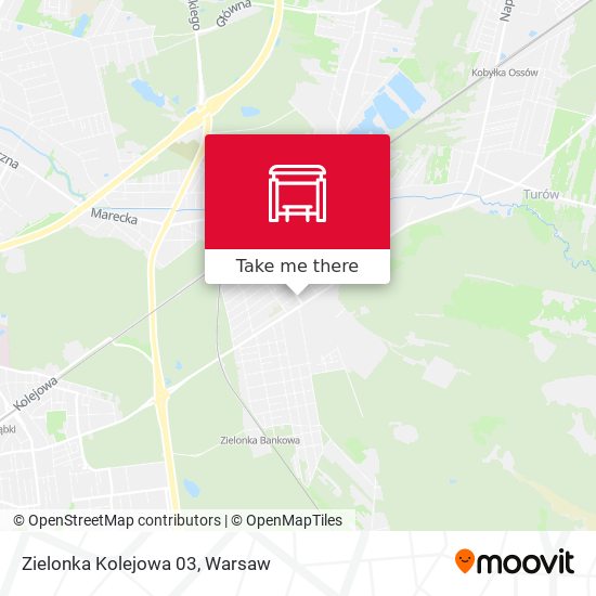 Zielonka Kolejowa map