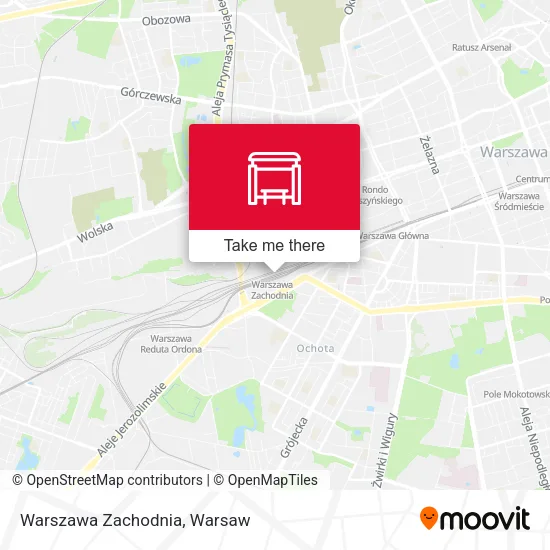 Warszawa Zachodnia map