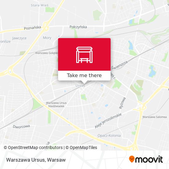 Warszawa Ursus map