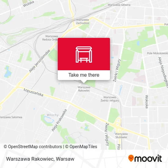 Карта Warszawa Rakowiec