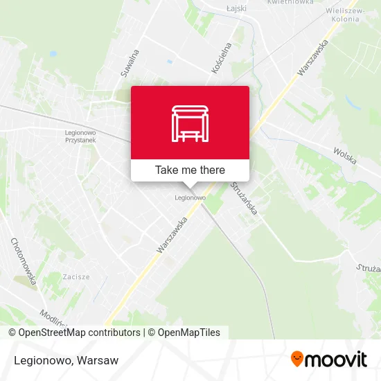 Карта Legionowo