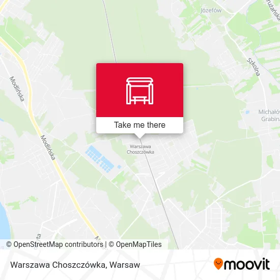 Карта Warszawa Choszczówka