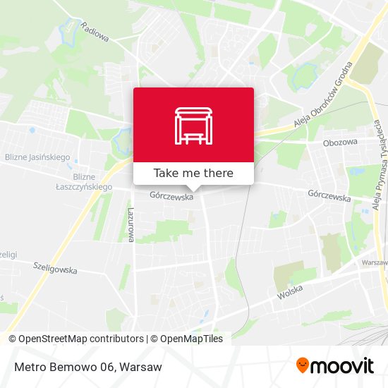 Metro Bemowo map