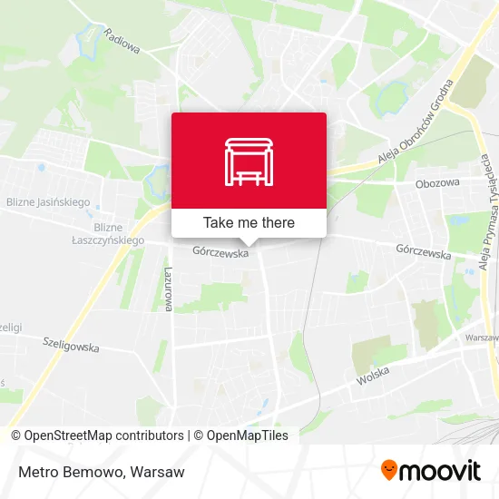 Карта Metro Bemowo