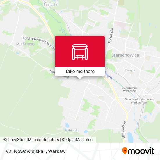 92. Nowowiejska I map