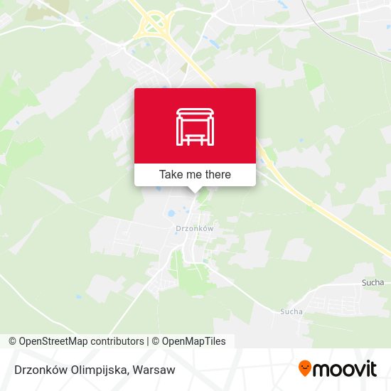 Drzonków Olimpijska map