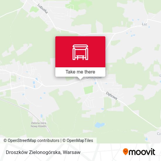 Droszków Zielonogórska map