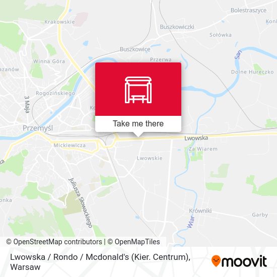 Lwowska / Rondo / Mcdonald's (Kier. Centrum) map