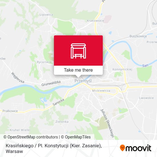 Krasińskiego / Pl. Konstytucji (Kier. Zasanie) map