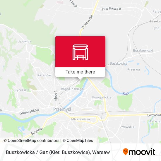 Buszkowicka / Gaz (Kier. Buszkowice) map