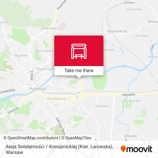 Aleja Solidarności / Konopnickiej (Kier. Lwowska) map