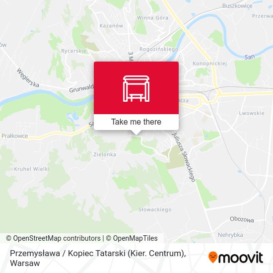 Przemysława / Kopiec Tatarski (Kier. Centrum) map