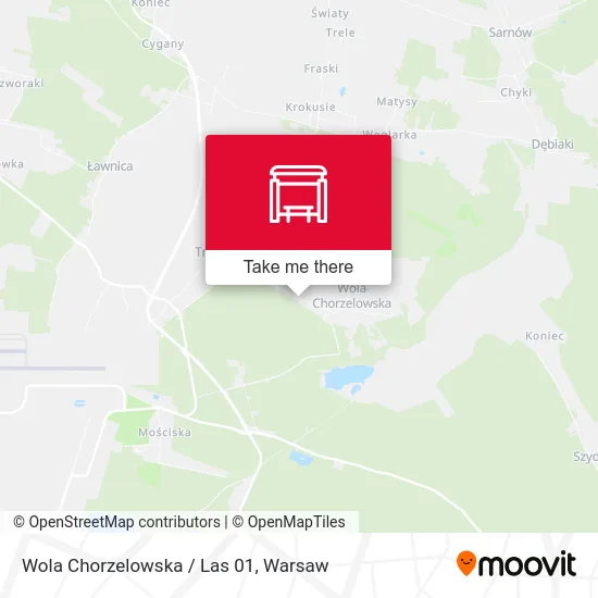 Wola Chorzelowska / Las 01 map