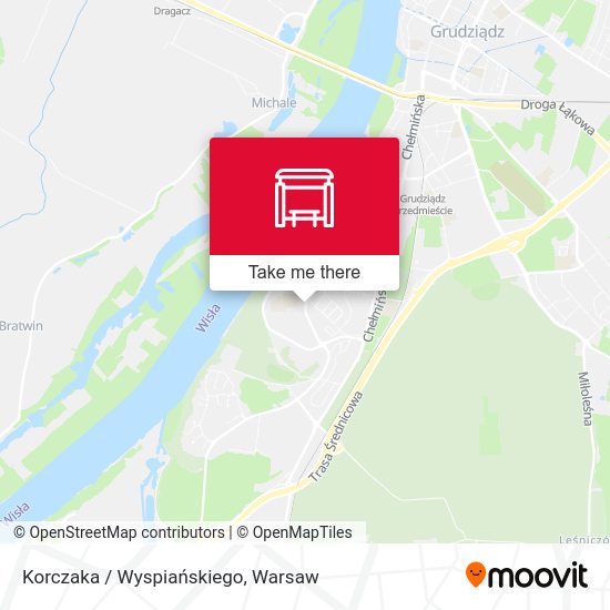 Korczaka / Wyspiańskiego map