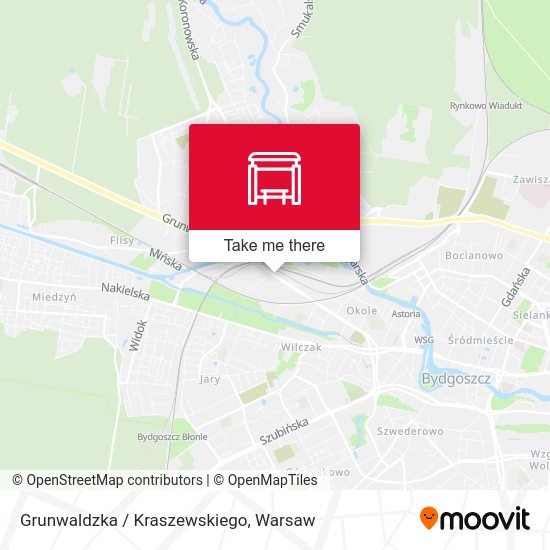 Grunwaldzka / Kraszewskiego map