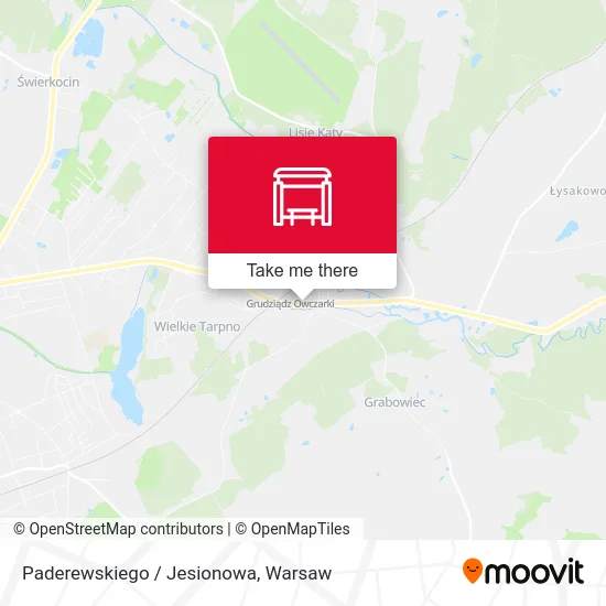 Карта Paderewskiego / Jesionowa