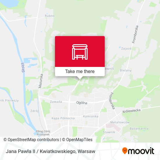 Jana Pawła II / Kwiatkowskiego map