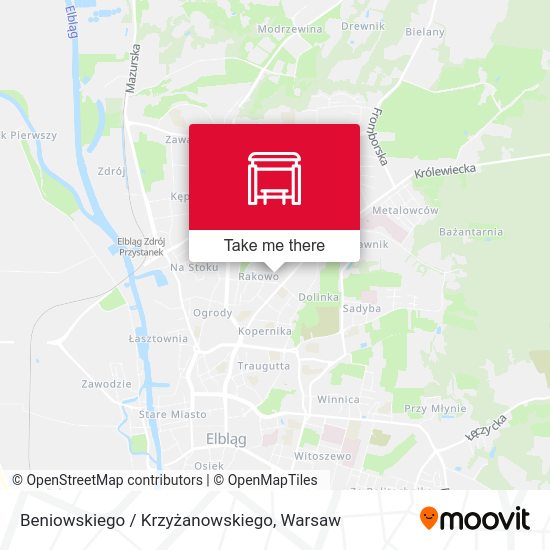 Карта Beniowskiego / Krzyżanowskiego