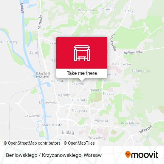 Beniowskiego / Krzyżanowskiego map