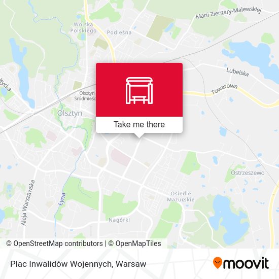 Карта Plac Inwalidów Wojennych