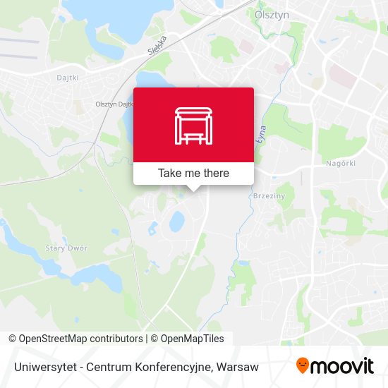 Uniwersytet - Centrum Konferencyjne map