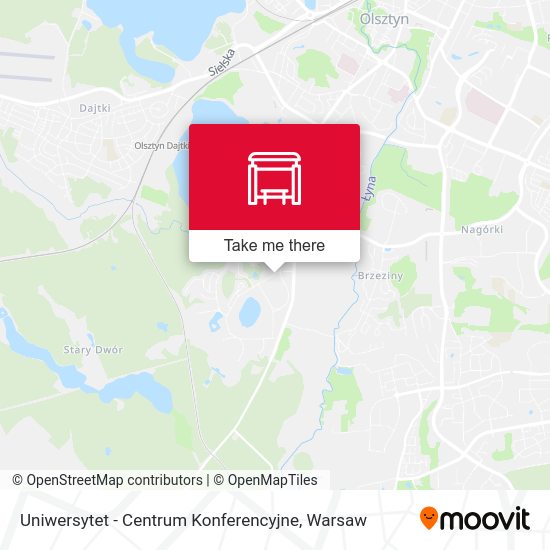 Карта Uniwersytet - Centrum Konferencyjne