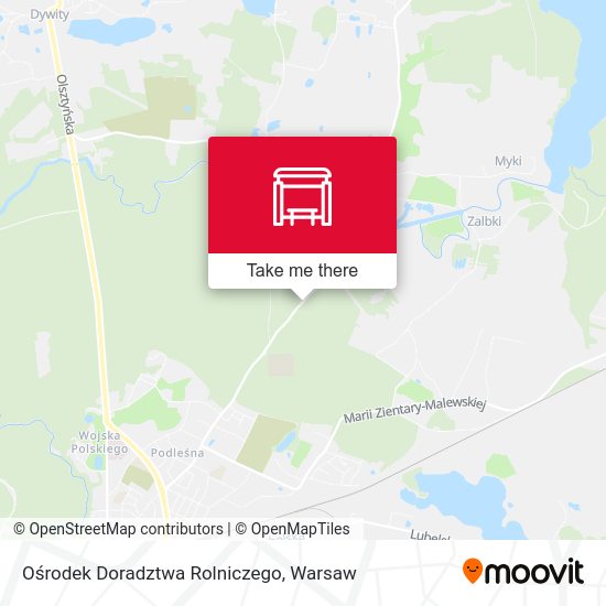 Ośrodek Doradztwa Rolniczego map