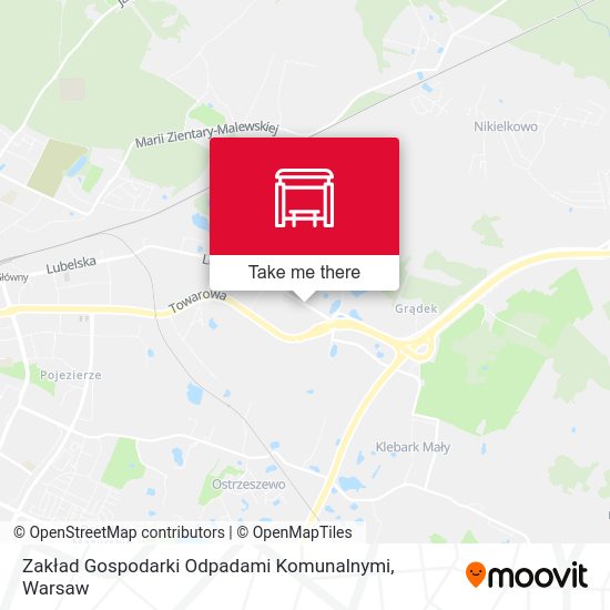 Карта Zakład Gospodarki Odpadami Komunalnymi