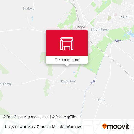 Księżodworska / Granica Miasta map