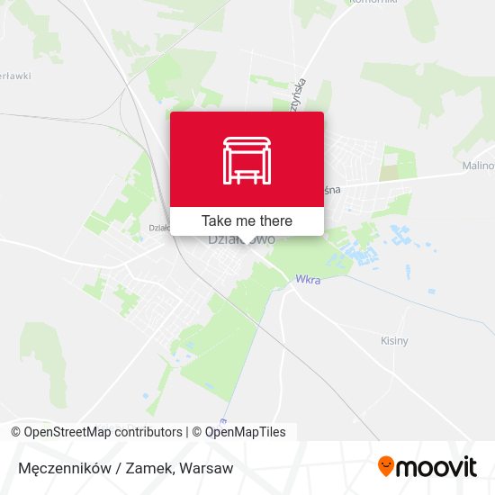 Męczenników / Zamek map