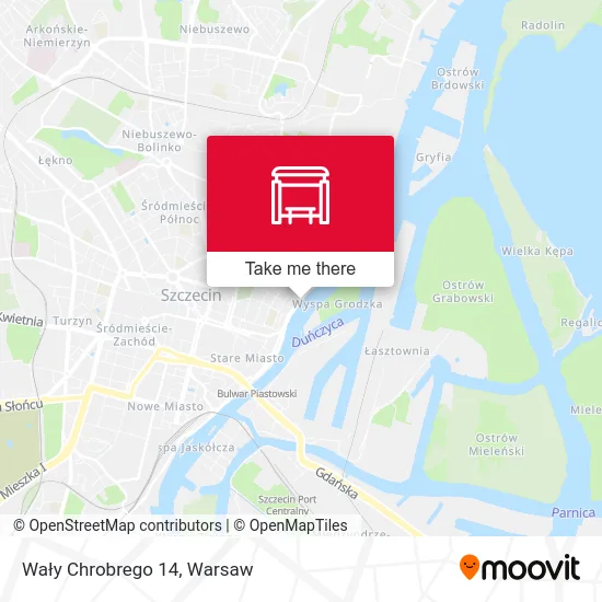 Wały Chrobrego 14 map