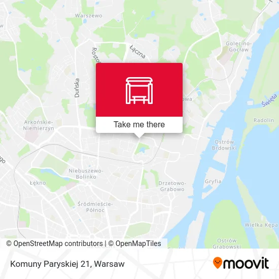 Карта Komuny Paryskiej 21